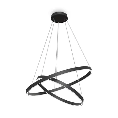 Produktbild von Maytoni Rim LED Pendelleuchte, Hängeleuchte 88W Schwarz Neutralweiss