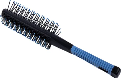 Produktbild von Ponik's - Tunnelventbürste doppelseitig, Ideal für Lange Haare, Tunnelbürste, Antistatik Bürste, Doppelbürste, Blau