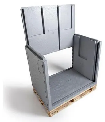 Produktbild von 3x Palettenshipper Isolierboxen aus NEOPOR® ohne Kühlakkus 575L