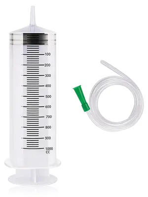 Imagen del producto de Jeringa de 1000 ml con tubo para diversas aplicaciones