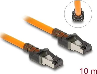 Obrázok produktu pre DeLOCK 80418, 10 m, Cat6a, S/FTP (S-STP), RJ-45, RJ-45, Oranžová