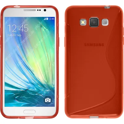 Produktbild von PhoneNatic Case kompatibel mit Samsung Galaxy Grand 3 - rot Silikon Hülle S-Style + 2 Schutzfolien