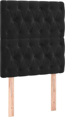 Obrázok produktu pre vidaXL Čelo postele čierne 80x7x118/128 cm zamat