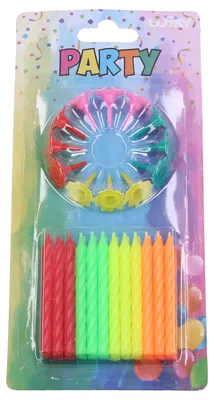 Image de Bougies 24pcs - Support Néon