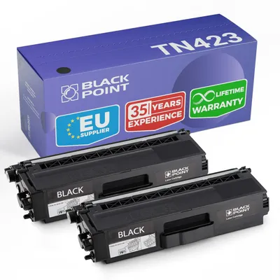 Produktbild von BLACK POINT Premium Toner 2 St. Kompatibel TN-423BK TN-421BK Schwarz Brother