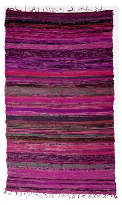 Produktbild von Leichter Flickenteppich, Flickendecke 100x160 cm - Lila-bunt