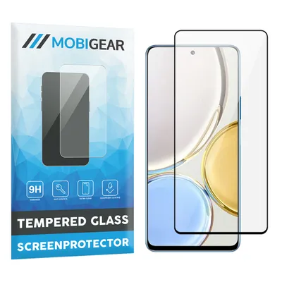 Produktbild von Mobigear Premium  HONOR Magic 4 Lite Panzerglas Gehärtetes Glas Displayschutz - Hüllenfreundlich - Schwarz