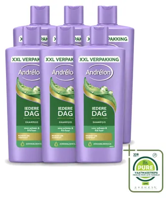 Obrázok produktu pre 6 x Šampon Andrélon na každodenné používanie - 685 ml - Veľké balenie - 6 kusov