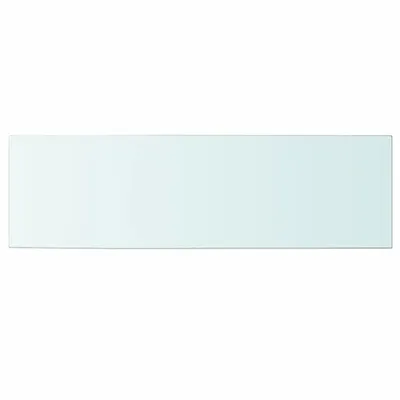 Image de vidaXL Etagère en verre transparent 100 cm x 30 cm