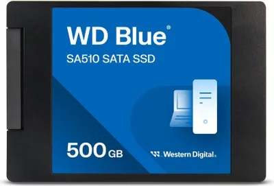 Produktbild von Western Digital Blue SA510, 500 GB, 2.5", 560 MB/s, 6 Gbit/s