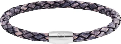 Produktbild von cai Armband Edelstahl Leder Marine 20cm