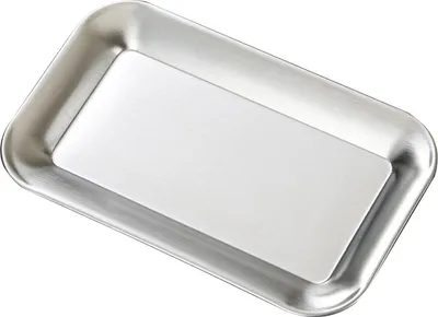 Produktbild von Servierplatte, quadratisch, Edelstahl, Grillplatte, silberfarben, für Zuhause