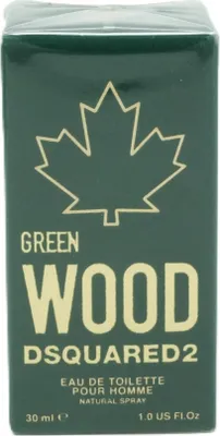 Produktbild von Dsquared2 Green Wood, Männer, 30 ml, Nicht nachfüllbare Flasche, Zitrone, Pfeffer, Zedernholz, Vetiver, Ambrox, Moschus, Nagarmotha