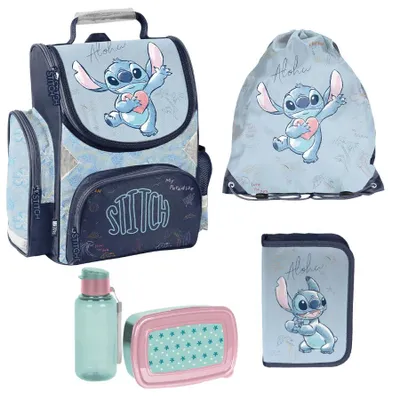 Immagine prodotto di Set scolastico Mega – STITCH Set da scuola da 5 pezzi per bambini e bambine, classi 1–3 Disney Lilo e Stitch