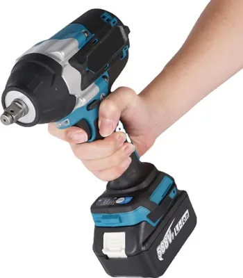 Zdjęcie produktu dla Bezszczotkowa wkrętarka udarowa akumulatorowa – 21V – moment obrotowy 1800 Nm – 7200 obr./min – kompatybilna z akumulatorami Makita 21V – w zestawie 1 akumulator