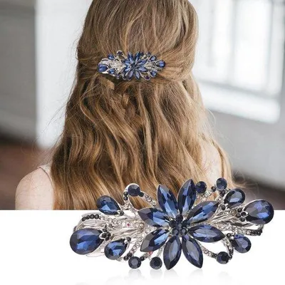 Produktbild von Luxus Haaraccessoires für Damen und Mädchen - Vintage Strass Haarspangen