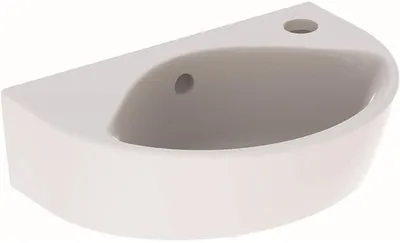 Produktbild von Geberit Geberit Handwaschbecken RENOVA 360x250mm m HL re m ÜL we KT