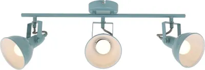 A three-spot ceiling light fixture on a white background.