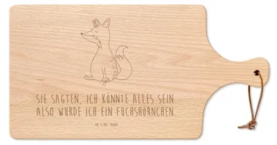 Produktbild von Mr. & Mrs. Panda Frühstücksbrettchen Einhorn Wunsch - Transparent - Geschenk, servierbrett holz, Fuchshörnchen, Unicorns, vesperbrett, jausenbrett, holzschneidebrett