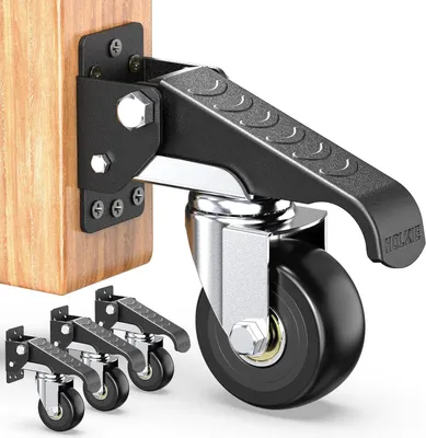 Produktbild von Absenkbare Transportrollen Schwerlastrollen mit Hebe- und Senkfunktion Maximale Belastung von 315kg (4 Rollen) für Werkbänke oder andere Geräte