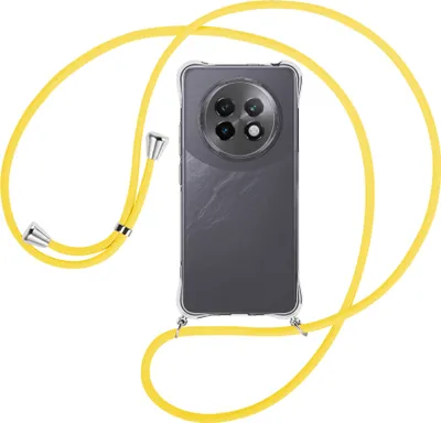Produktbild von Handykette Backcover-Schutzhülle mit Band (Metall silberfarben) für Realme 13 Plus 5G - gelb