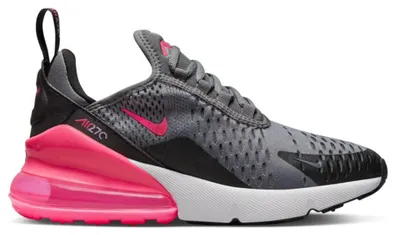 Immagine prodotto di Nike Air Max 270, colore grigio "Smoke Grey" e rosa "Hyper Pink" (modello per ragazze), taglia EU 38.5