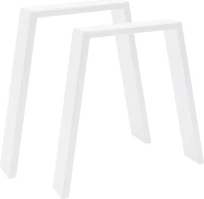 Immagine prodotto di Natural Goods Berlin Mobili corridori CLASSIC, corridori per tavolo, gambe per tavolo, telaio per tavolo, gambe per panca, bianco, L30/45xH42 cm, 2 pezzi