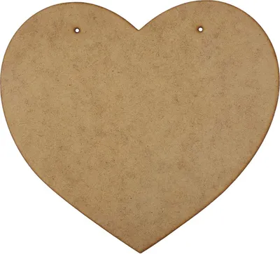 Produktbild von Creative Deco 2 x Große Holz-Herzen Anhängers aus MDF | 220 x 200 x 3-4 mm | Unlackierten Holz-Scheiben zum Aufhängen | Ideal als Dekoration für Hochzeit, Weihnachten, Geburtstag