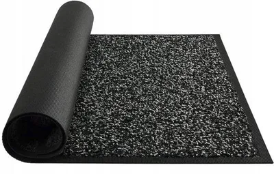 Imagen del producto de Unyqoos® Alfombrilla absorbente de suciedad, 60x40 cm – antideslizante, de alta capacidad de absorción y lavable, fabricada con fibras de polipropileno y con base de goma, ideal para interiores y exteriores