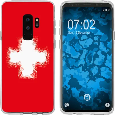 Produktbild von PhoneNatic Case kompatibel mit Samsung Galaxy S9 Plus Silikon-Hülle WM Schweiz M10