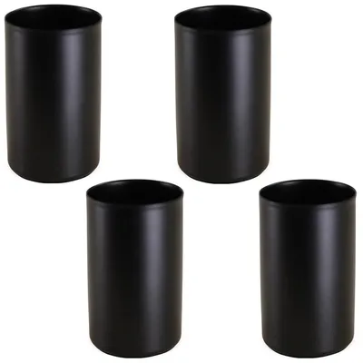 Image de Aimant Porte-bougies à tige 4 pièces noir métal Porte-bougies 2,3 cm