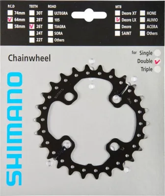 Obrázok produktu pre Shimano Y1NA26000 Prevodník 64 BCD 26T 1.0