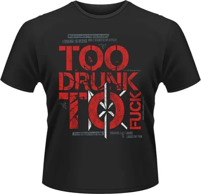 Obrázek produktu pro Dead Kennedys Too Drunk To Fuck Black S Tričko