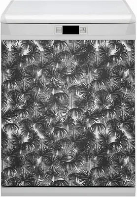 Produktbild von Magnet für Spülmaschine Abwaschbar 60x80 cm Magnet für Spülmaschine Magnetmatte Nachbildung - Schwarze Palmen