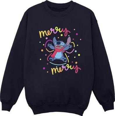 Produktbild von Disney - "Merry Rainbow" Sweatshirt für Herren BI31520 (M) (Marineblau)