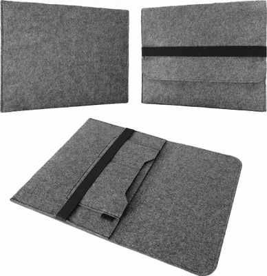 Produktbild von Notebook Sleeve Hülle Laptop Case Ultrabook Cover 11 - 12.3" Tasche Filz CoverNotebook:Apple MacBook 12;Farbe:Grau