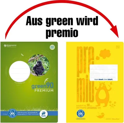 Obrázok produktu pre STAUFEN PREMIO 040782001 Schulheft Premio, A4, 90g/m², 16 Blatt, Lin.1, linert