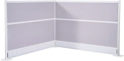 Immagine prodotto di SucceBuy divisori, schermi per la privacy, set di 2, 183 x 122 cm, divisori per ambienti in PET con copriprese, schermi autoportanti per ufficio, biblioteca e scuola