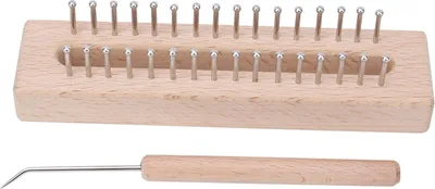 Produktbild von Caredy Strickrahmen, Webrahmen Rechteckig Basteln mit einem H?keln H?keln Strickrahmen Webhaken Strickhaken Webhaken Webset Webset Strickset