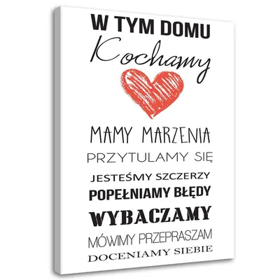 Produktbild von Leinwandbild in diesem haus 40x60 cm Feeby grau wandbild bereit zum aufhängen