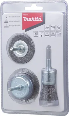 Produktbild von Makita D-66070 Rundbürsten-Set 3tlg. Stahl