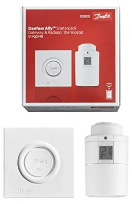 Obrázok produktu pre Danfoss Ally, Biela, 2400 MHz, 0 - 30 m, IP20, -10 - 55 °C, CE, Zigbee, IEEE