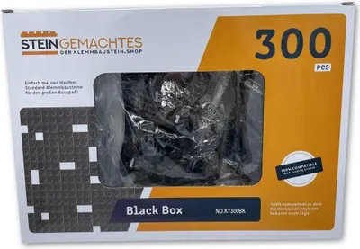 Productafbeelding van Doos met 300 zwarte kliksteentjes, compatibel, gesorteerd