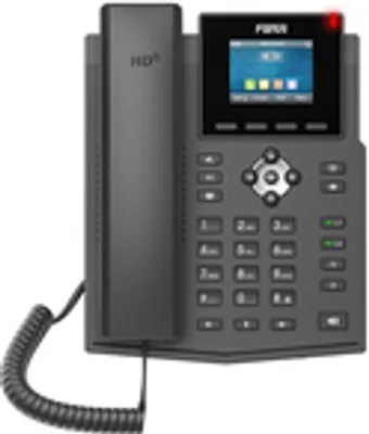 Produktbild von Fanvil X3SW, IP-Telefon, Schwarz, Kabelgebundenes Mobilteil, 4 Zeilen, 1000 Eintragungen, LCD
