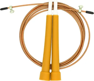Produktbild von Springseil Sprungseil Seilspringen Hüpfseil Stahlseil verstellbar universal Orange