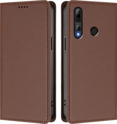 Obrázek produktu pro Kožené pouzdro pro Honor 20 Lite/Honor 10i, magnetické flipové pouzdro zPolyuretankůže se stojánkem Hnědá