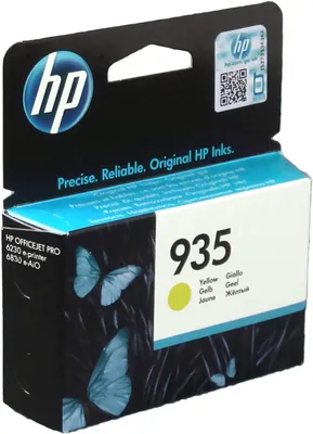 Produktbild von HP 935 Gelb Original Druckerpatrone, Standard, Gelb, Tinte auf Pigmentbasis, 4,5 ml, 1 Stück(e), 400 Seiten