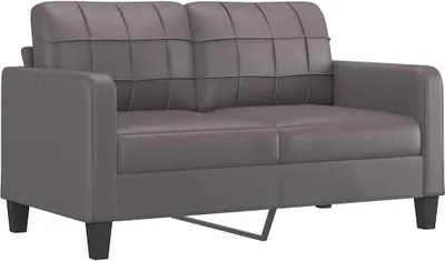 Produktbild von vidaXL 2-Sitzer-Sofa Grau 140 cm Kunstleder