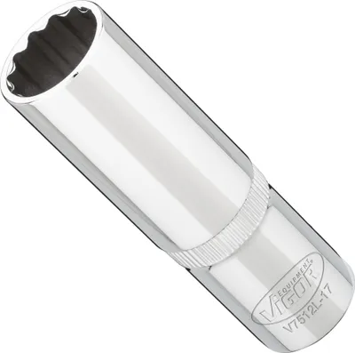 Produktbild von VIGOR Steckschlüsseleinsatz lang V7512L-17 1/2" Außen Doppelsechskant SW 17 mm
