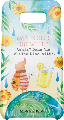 Produktbild von Mr. & Mrs. Panda Samsung Galaxy S8 plus Handyhülle  Nachtfalter Welt - Gelb Pastell - Geschenk, Handy Case, Hülle, Lustige Sprüche, Cover